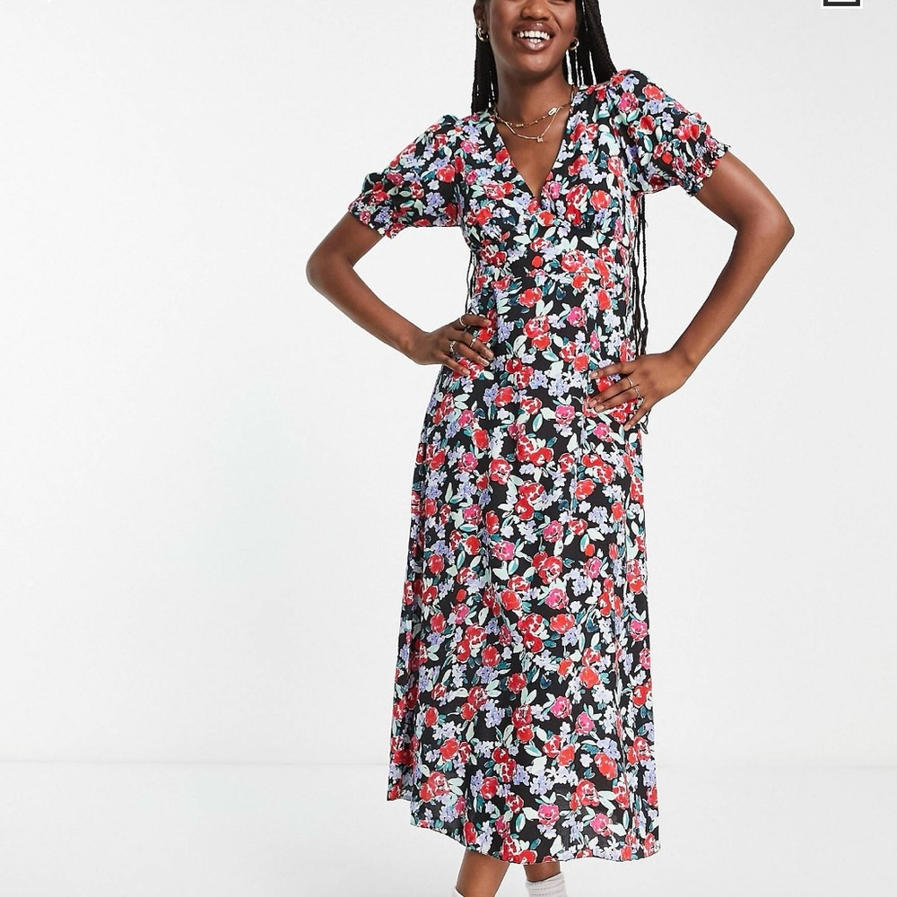 ASOS open-back floral dress by New Look size 14